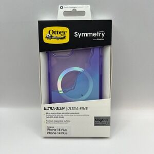 OtterBox Symmetry Series Case for iPhone 15 Plus 14 Plus Purple MagSafe 77-94849